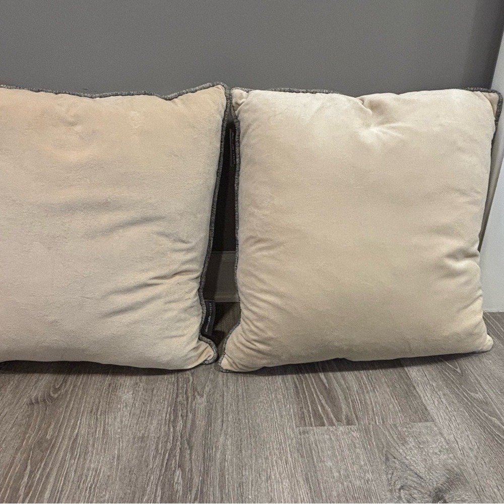 Luxurious Beige Accent Pillows